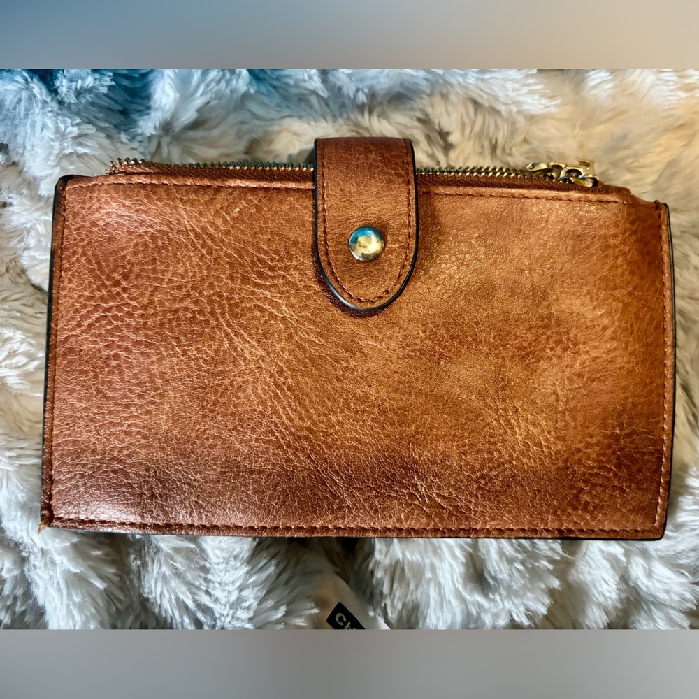 Brown Jen& co vegan Leather Women's wallet